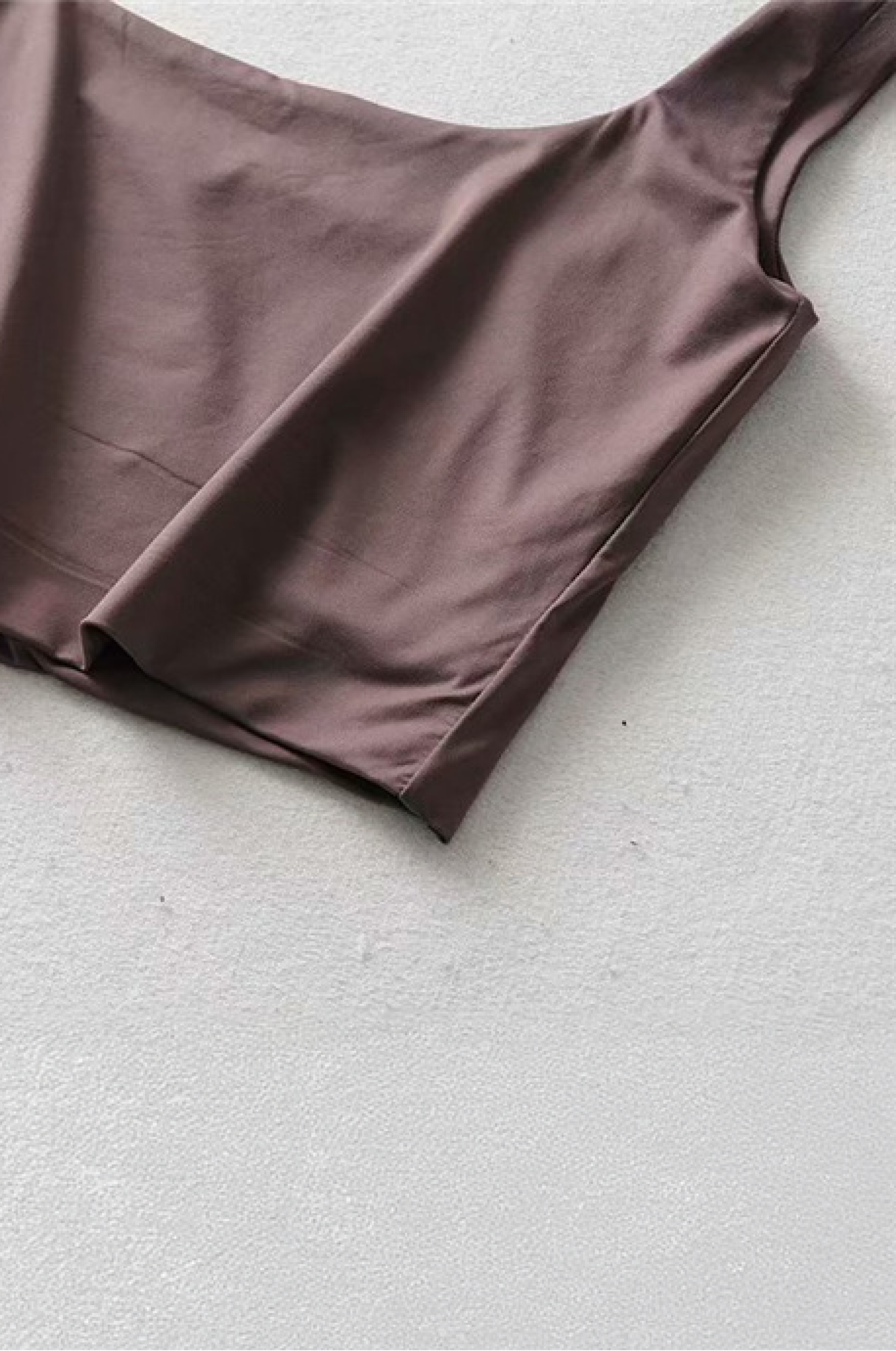 Satin Square-Neck Cropped