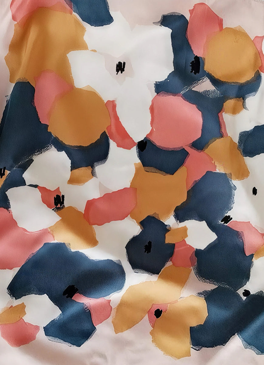 Mulberry Silk Printed Square Scarf