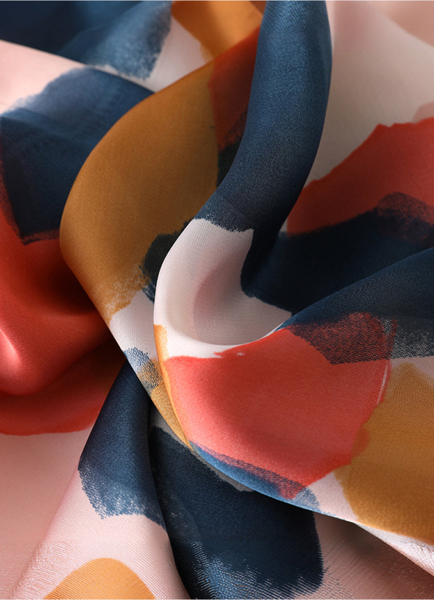 Mulberry Silk Printed Square Scarf