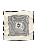 Silk Oil-Painting Square Scarf