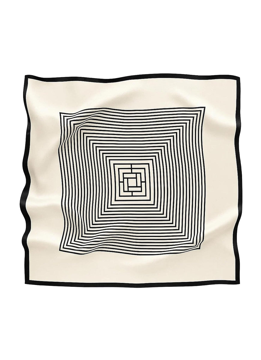 Silk Oil-Painting Square Scarf