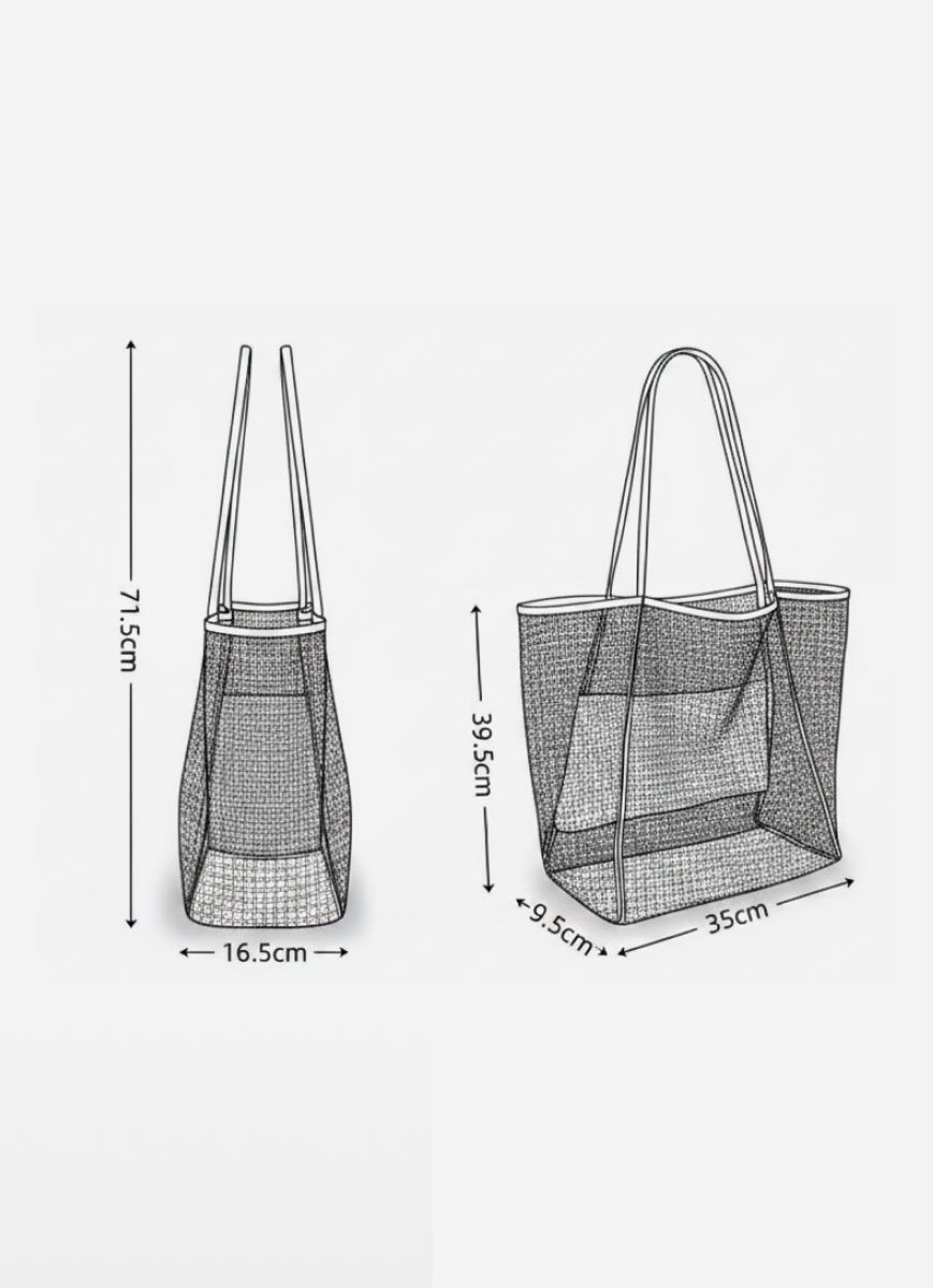 Zip-Top Beach Tote