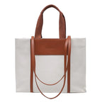 Trendy Women's Canvas Shoulder Bag - Large Capacity